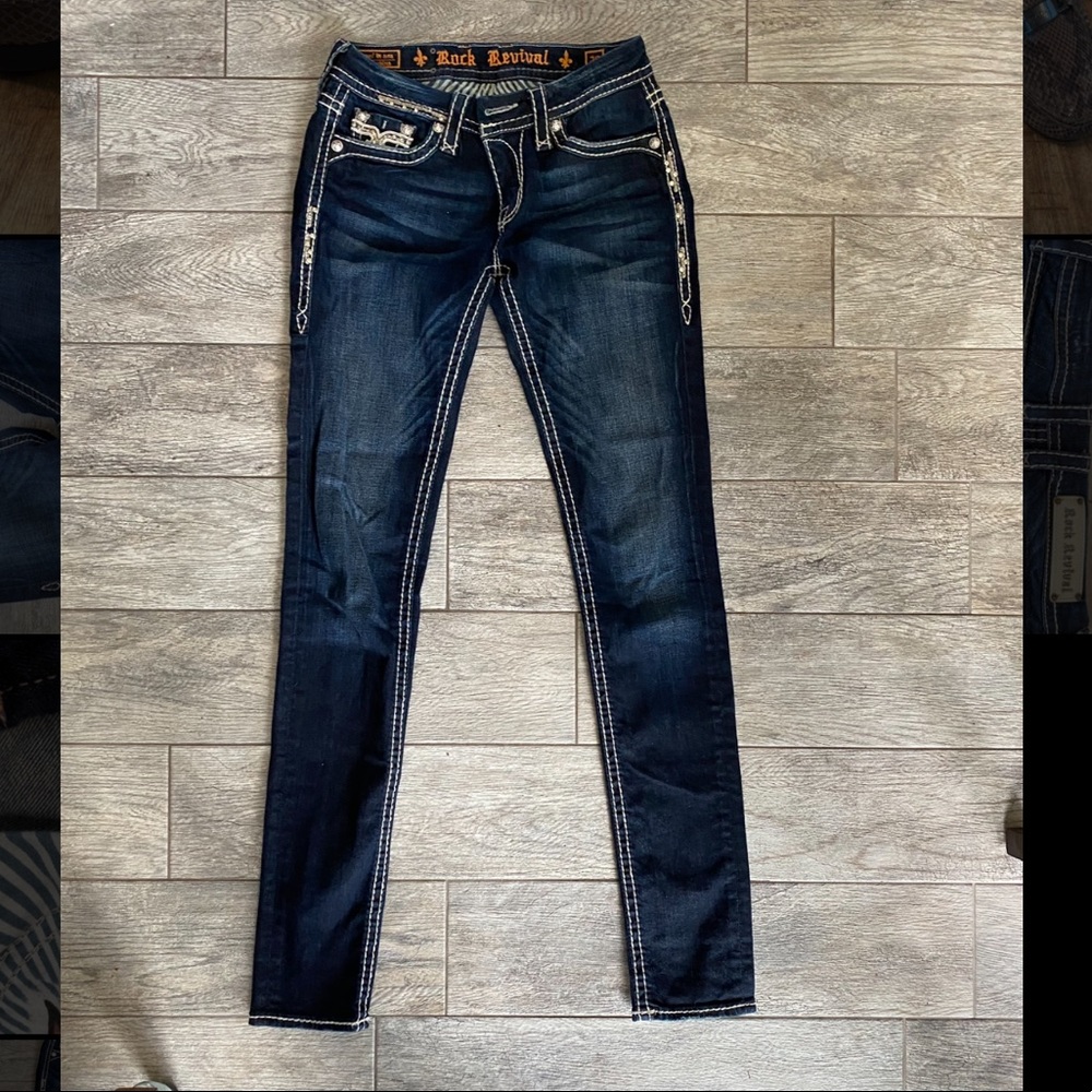 EUC Rock Revival 29x36 Skinny Jeans